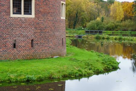 Castle and lakeの写真素材