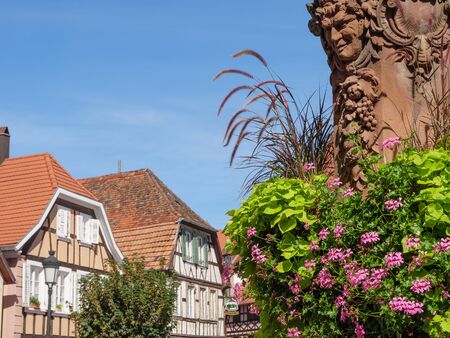 A city in Alsaceの写真素材