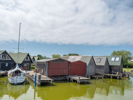 The beach of ahrenshoop and the darss island at the baltic seaのeditorial素材