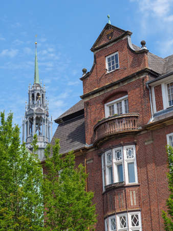summer time at luebeck city in germanyのeditorial素材