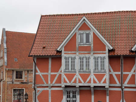 wismar city at the baltic sea in germanyのeditorial素材