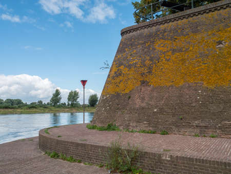 The river Ijssel in the Netherlandsの写真素材