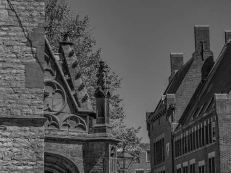 the city of alkmaar in the netherlandsの写真素材