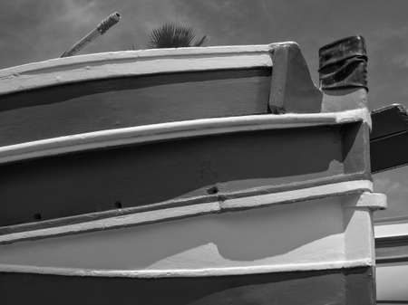 fishing boats on maltaの写真素材