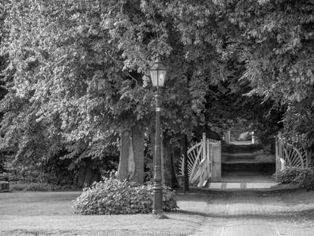 village at the north sea in germanyの写真素材