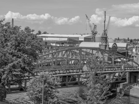 the city of luebeck in germanyのeditorial素材