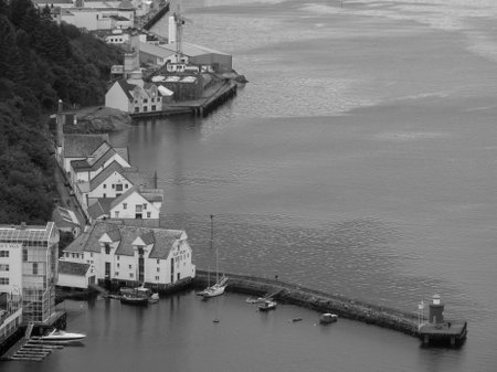 summer time in norwayの写真素材