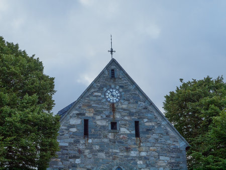 trondheim in norwayの写真素材