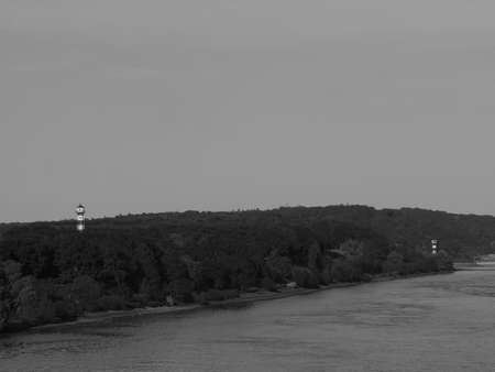 Hamburg and the Elbe Riverの写真素材