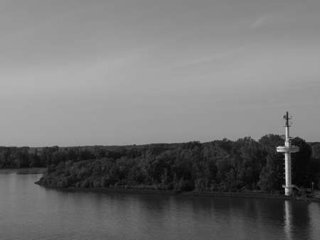 Hamburg and the Elbe Riverの写真素材