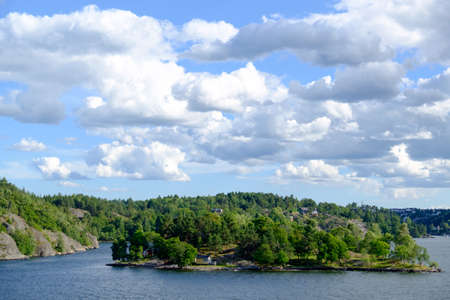 the baltic sea near stockholmの写真素材
