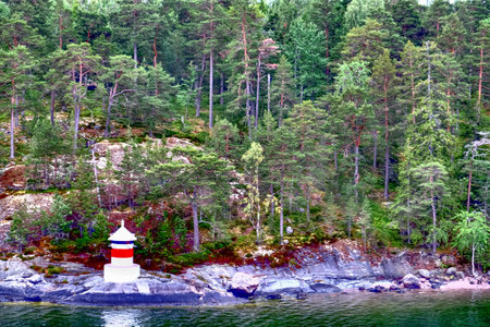 the baltic sea near stockholmの写真素材