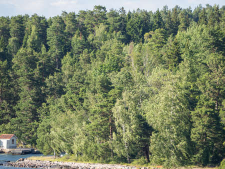 the baltic sea in swedenの写真素材