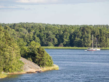 the baltic sea in swedenの写真素材