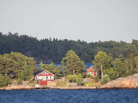 baltic sea in swedenの写真素材