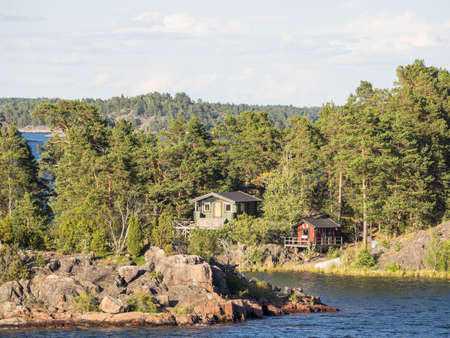 baltic sea in swedenの写真素材