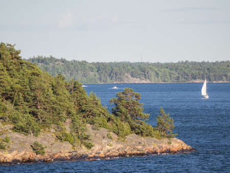 baltic sea in swedenの写真素材