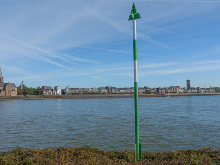 Emmerich and the rhine riverの写真素材