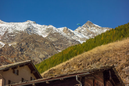 the alps in switzerlandの写真素材