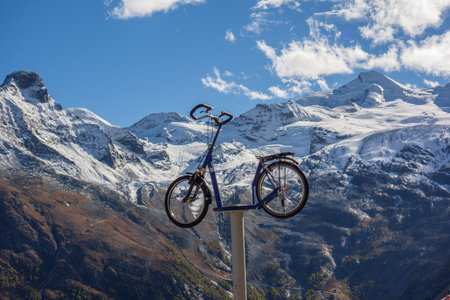 the alps in switzerlandの写真素材