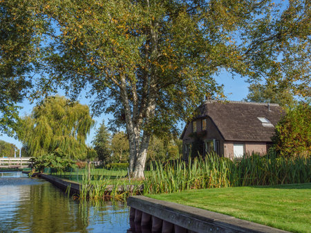 Giethoorn village in the netherlandsの写真素材
