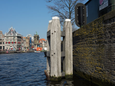 the city of Haarlem in the netherlandsの写真素材