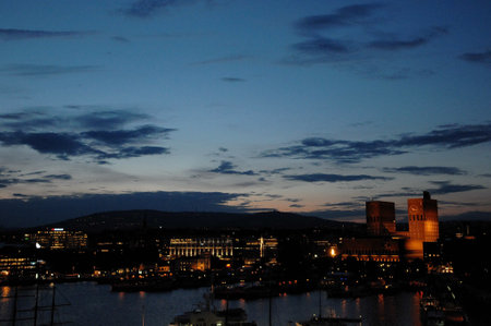 oslo city in norwayの写真素材