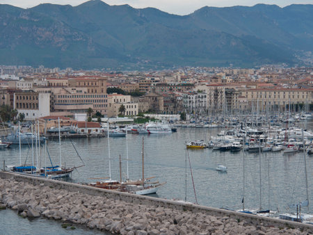Palermo city in italyの写真素材