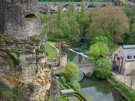 the city of Luxembourgの写真素材