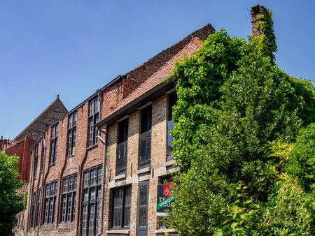 Bruges city in Belgiumの写真素材