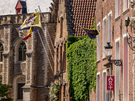 Bruges city in Belgiumの写真素材