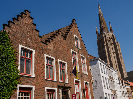 Bruges city in Belgiumの写真素材