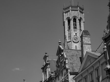 Bruges city in Belgiumの写真素材