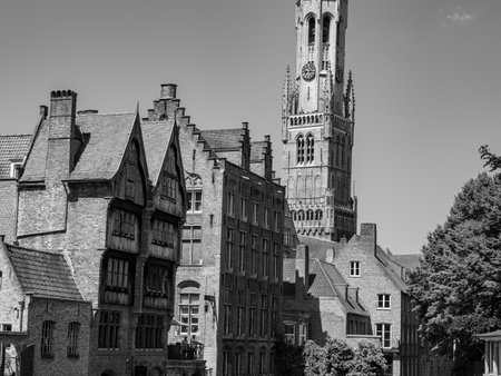 Bruges city in Belgiumの写真素材