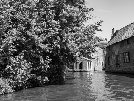 Bruges city in Belgiumの写真素材