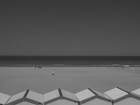 De Haan on the north sea in Belgiumの写真素材