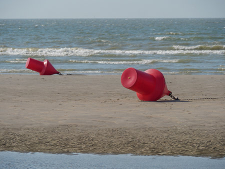 De Haan on the north sea in Belgiumの写真素材