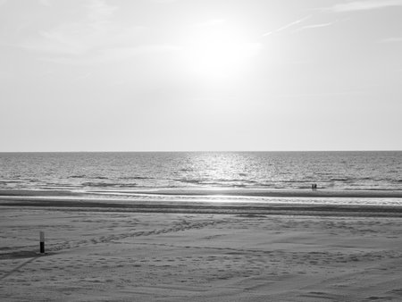 the north sea in belgiumの写真素材