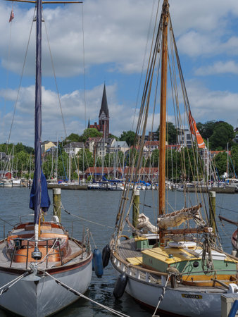 the city of Flensburg at the Baltic Sea