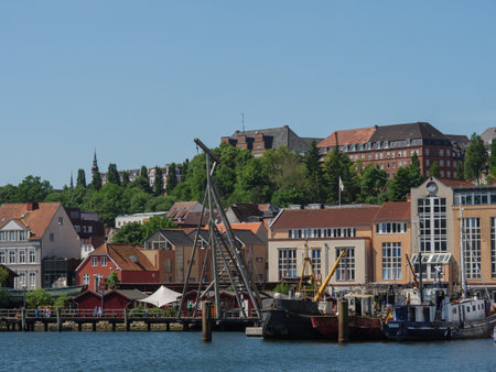 the city of Flensburg at the Baltic Sea