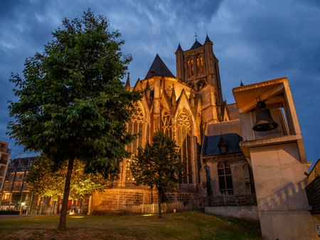 the city of Ghent in Belgiumの写真素材