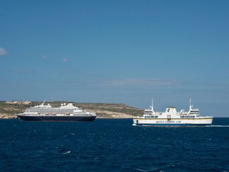 the island of Malta in the Mediterranean seaの写真素材