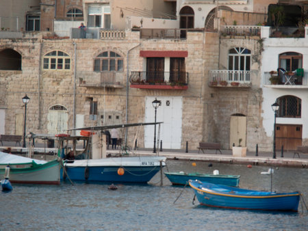 the island of Malta in the Mediterranean seaの写真素材