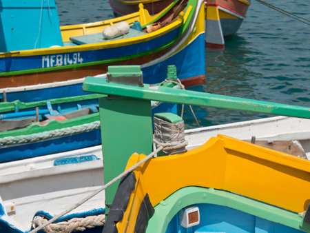 the island of Malta in the Mediterranean seaの写真素材