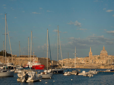 Malta island in the Mediterranean seaの写真素材