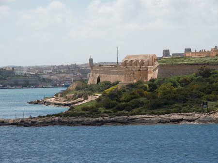 Malta island in the Mediterranean seaの写真素材