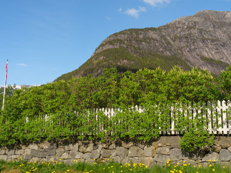 Eidfjord city in Norwayの写真素材