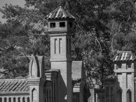 the city of Madrid in Spainの写真素材