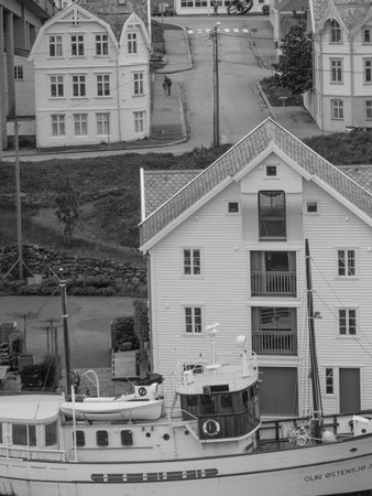 the city of Haugesund in Norwayの写真素材