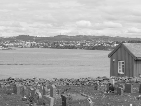 the city of Haugesund in Norwayの写真素材